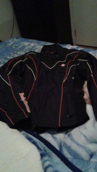 Harley Davidson Motorcycle Jacket - Ladies Tall Large