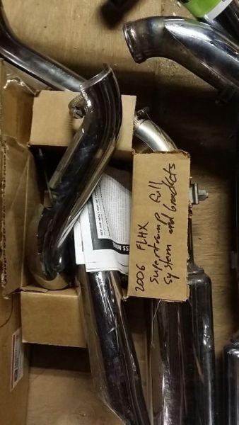 used Super Trapp exhaust system Harley touring flh models