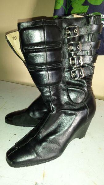 ICON Women's Motorcycle Boots - Size 8