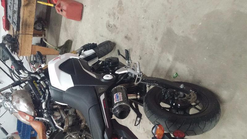 2015 honda grom with aftermarket parts