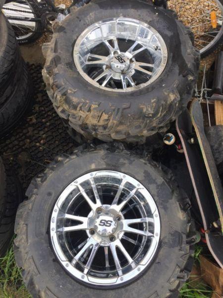 Quad or side by side rims and tires