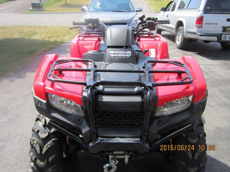 2015 HONDA 420 FOURTRAX RANCHER MODEL LIKE NEW