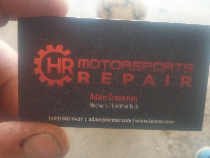 For ALL YOUR MOTOR SPORT REPAIRS