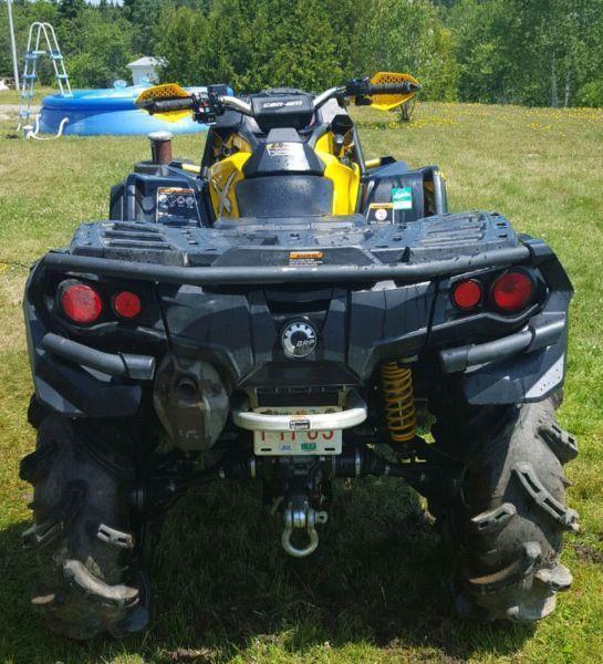 2015 Can-Am Outlander XMR 100 w/trailer and ramps