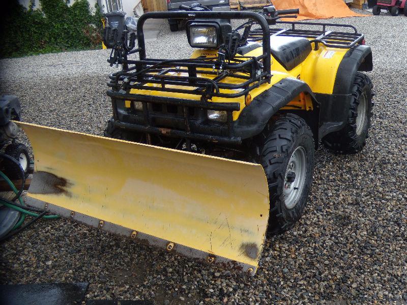 1999 HONDA FOREMAN 400 4X4 WITH SNOW PLOW