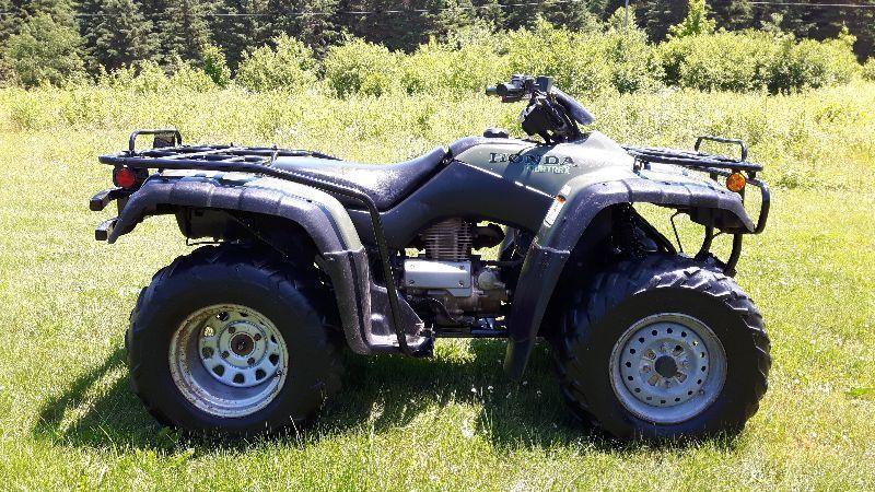 For Sale 2001 Honda 350 Fourtrax Only 7333 KM