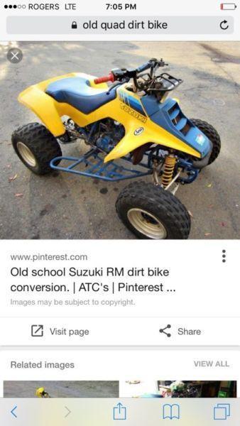 Wanted: Looking for an old quad or dirt bike!