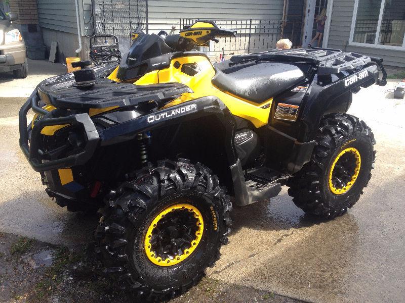 2013 Can-Am Outlander XTP Lifted New Tires Snow Plow Only 1100k