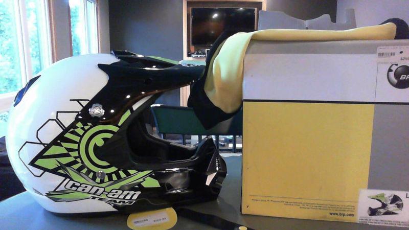 Can-Am XP-2 Pro Cross Helmet, Googles and Vest for Sale