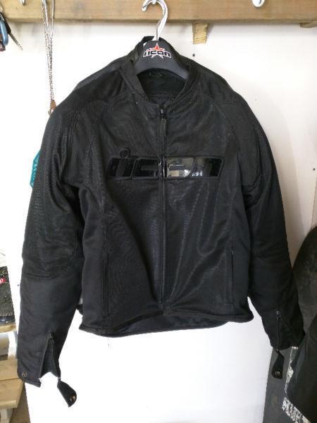 Icon Hooligan 2 Stealth motorcycle jacket - Medium