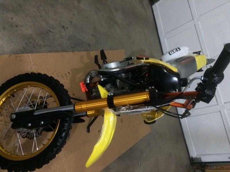 Brand new factory upgraded pit bike 125cc. 2016