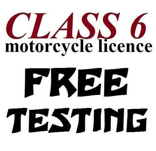 Work towards your CLASS 6 Motorcycle Licence for FREE