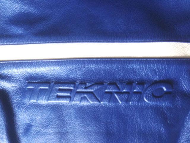 Teknic Leather motorcycle jacket Size 44 Coat is a size medium