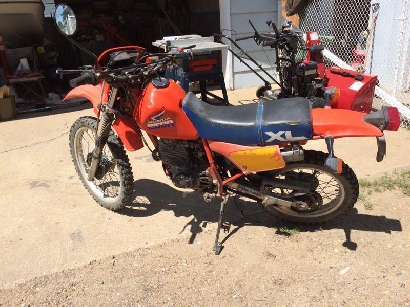 XL250R motorcycle 1986
