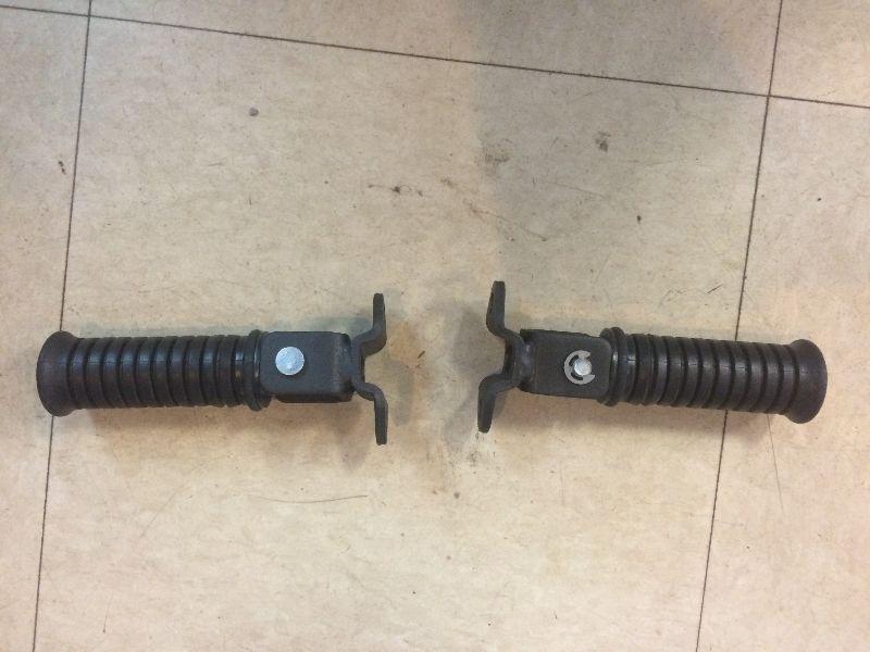 Pair of New Motorcycle passenger foot pegs Tax Incl