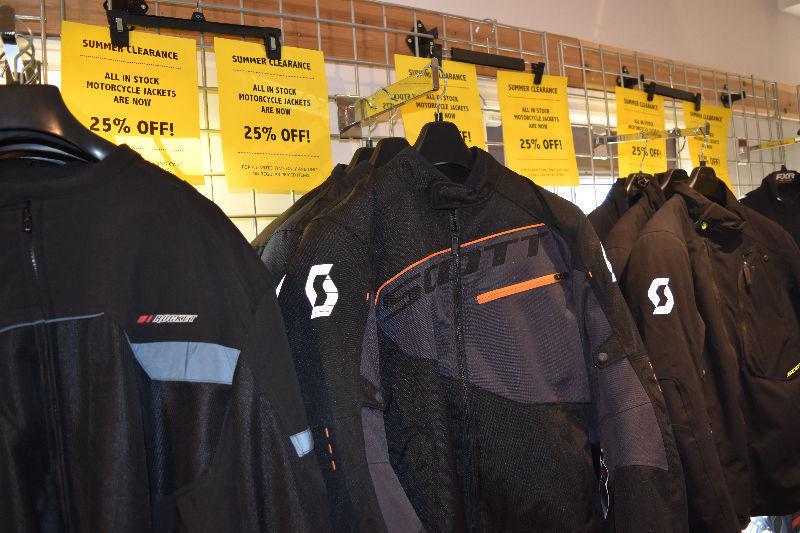 ALL LEFT OVER MOTORCYCLE RIDING JACKETS ARE NOW ON CLEARANCE!