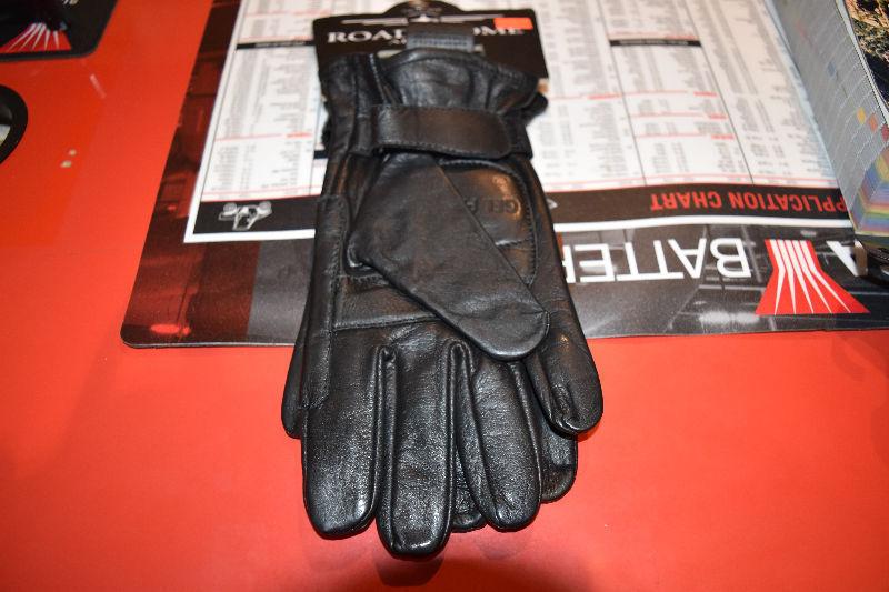 MEN'S ROADKROME LEATHER MOTORCYCLE RIDING GLOVES IN STOCK NOW!