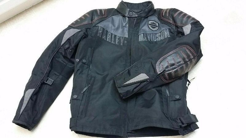 Harley Davidson Motorcycle Jacket, Backpack, 2 pairs Gloves