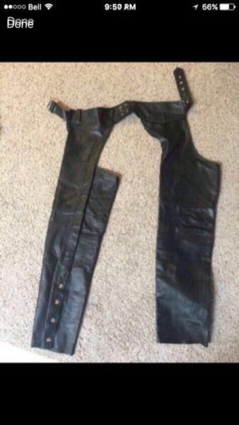 Women's leather chaps
