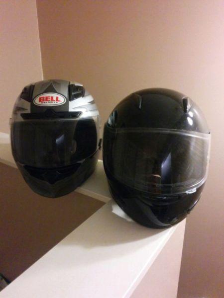 HJC and Bell helmet for sale