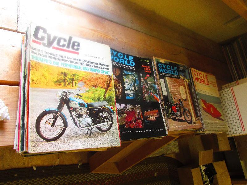 486 OLD MOTORCYCLE MAGAZINES 1960'S TO 1990'S $200.00 O B O