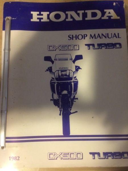 1982 Honda CX500 Turbo Shop Manual