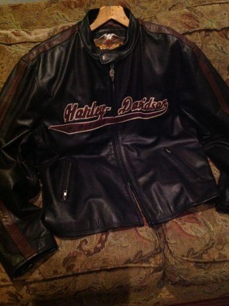 Harley Davidson leather motorcycle jacket XXL