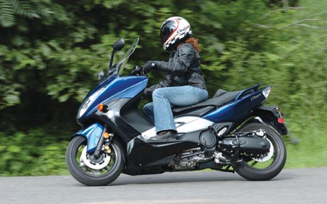Automatic, Large, Fast Yamaha TMax Maxi Scooter with Givi TopBox