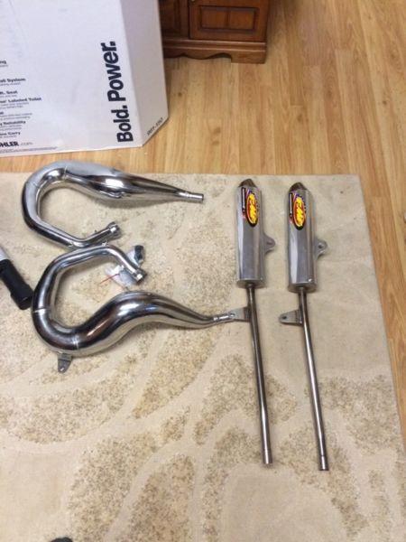 New Yamaha Banshee full fmf exhaust