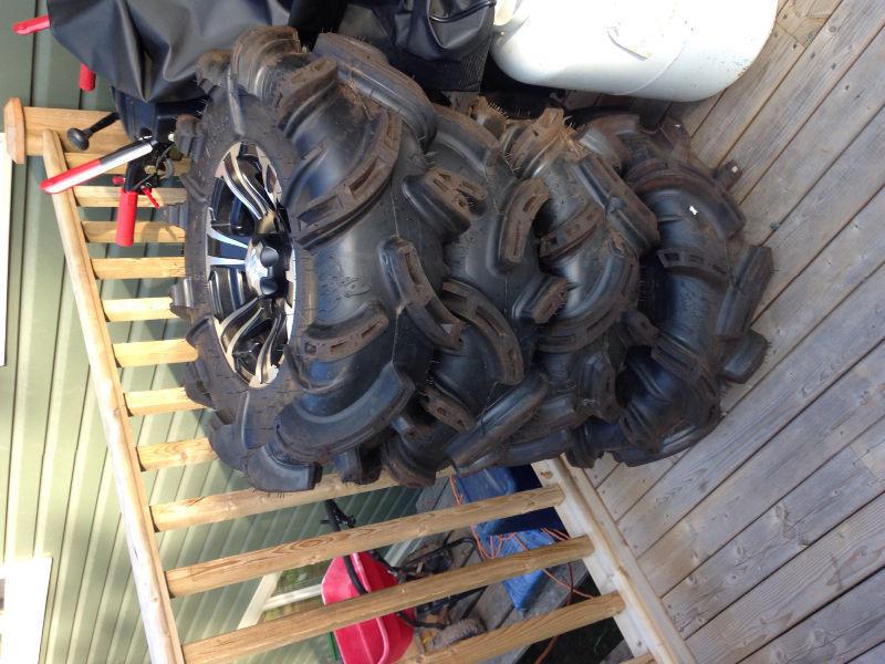 30 inch silverback ATV tires and rims (NEW)
