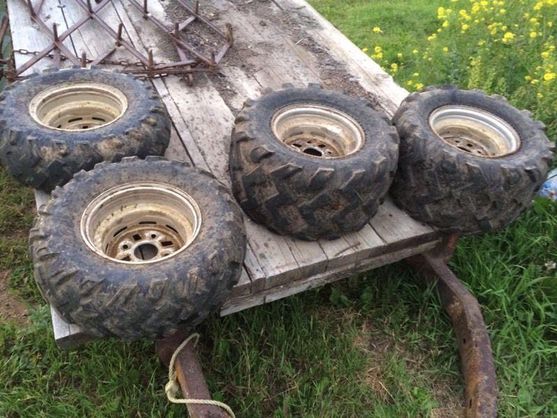 Quad tires with rims