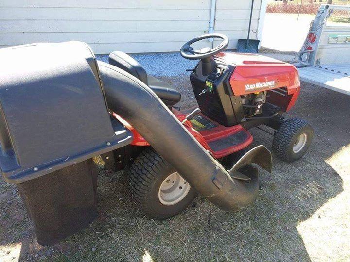 lawn mower/ tractor double bagger