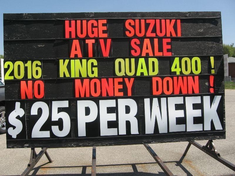 Huge Suzuki ATV Sale!