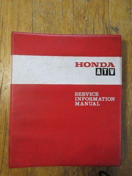 Genuine Honda ATC110 ATC125M Service Manual