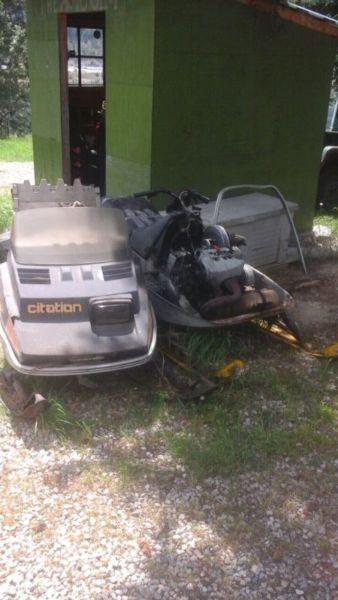 2 snowmobiles for sale