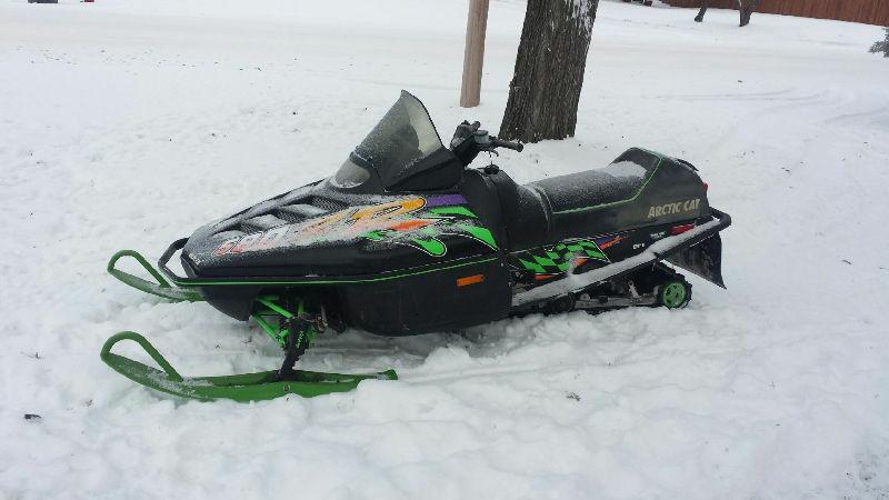 2 rebuilt sleds with double wide tilt trailer