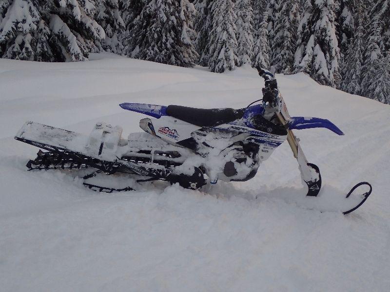 2016 YZ450FX with 137 Mtn Horse Timbersled