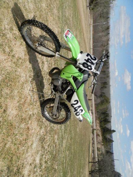 2007 KX 100 great shape , never raced just outgrown $2300