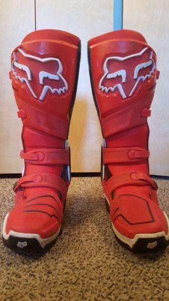 2015 fox instincts size 12 pro level motocross boot