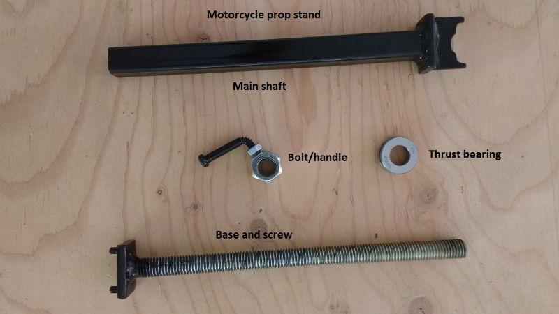 Motorcycle jack stand or prop stand
