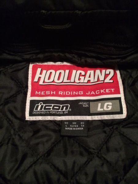 Icon Hooligan 2 Motorcycle Jacket New Condition