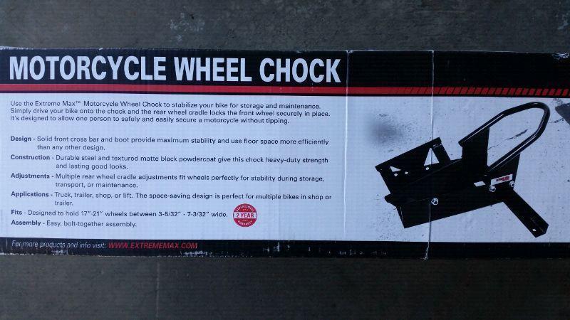 Motorcycle wheel chock