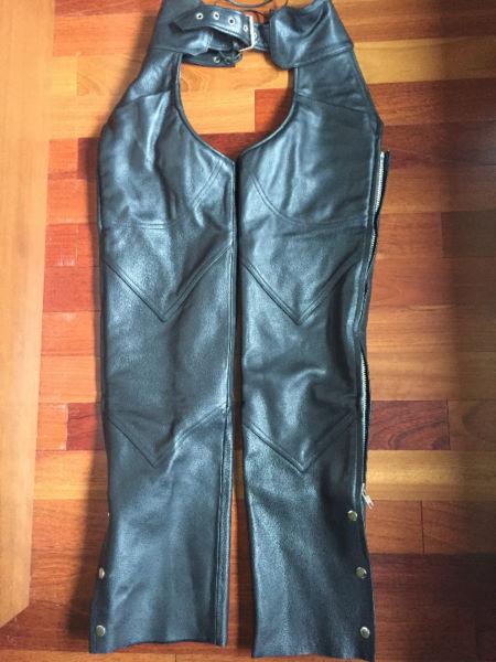 First Classic Motorcycle leather chaps