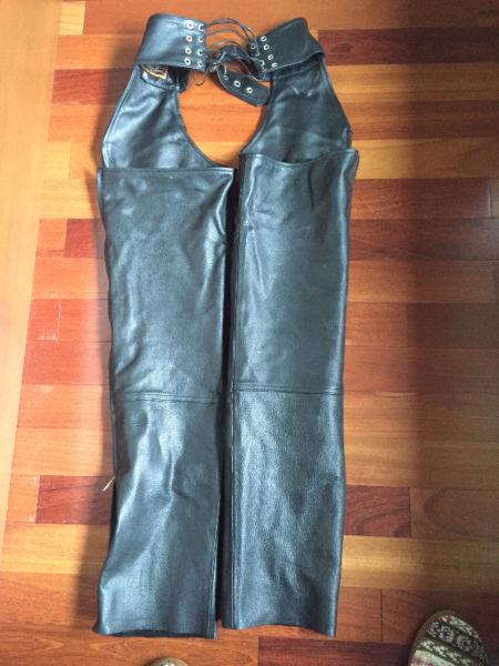First Classic Motorcycle leather chaps