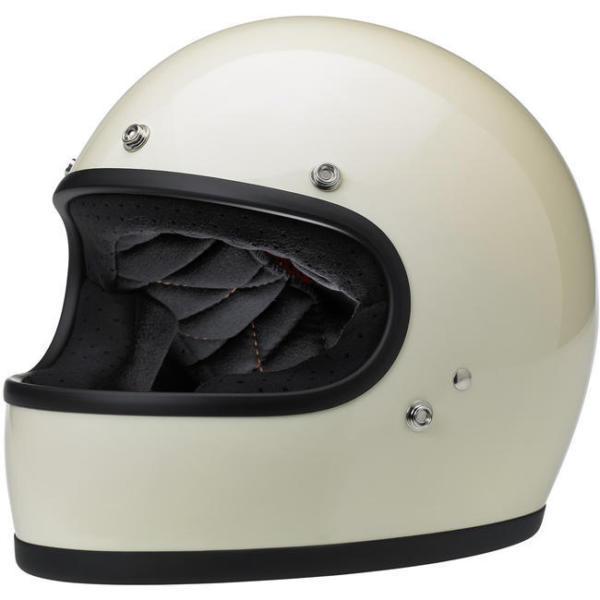 Brand new, never worn Biltwell Gringo helmet, vintage white