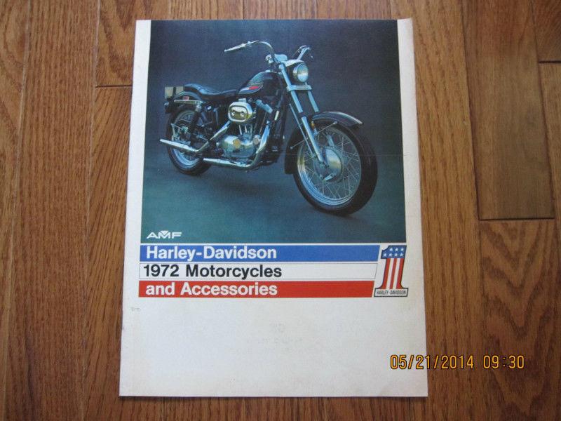 1972 Harley-Davidson Spec Brochure