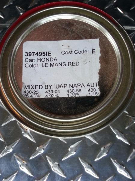 RED MOTORCYCLE TOUCH UP PAINT