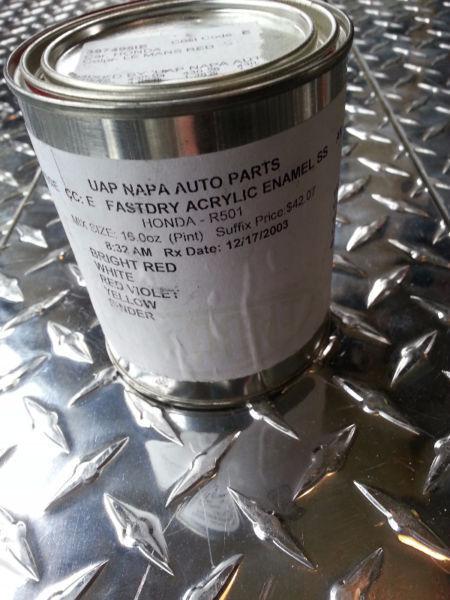 RED MOTORCYCLE TOUCH UP PAINT