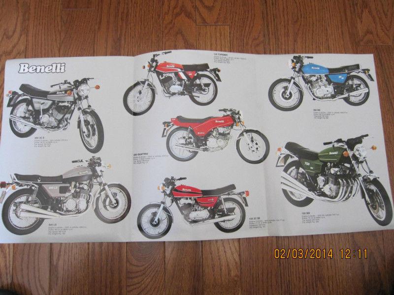 Classic Benelli Motorcycle Pamphlet