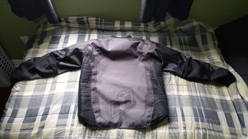 Brand new Icon Overlord armoured textile jacket